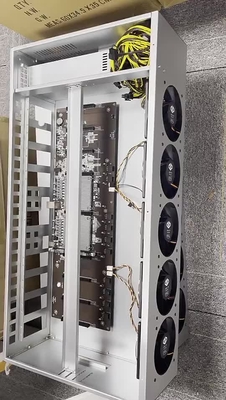 Rx580 590 alluminio di caso di estrazione mineraria di 3070 8 GPU che estrae il server di Rig Frame 3080 Gpu